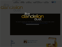 Tablet Screenshot of likedandeliondust.com